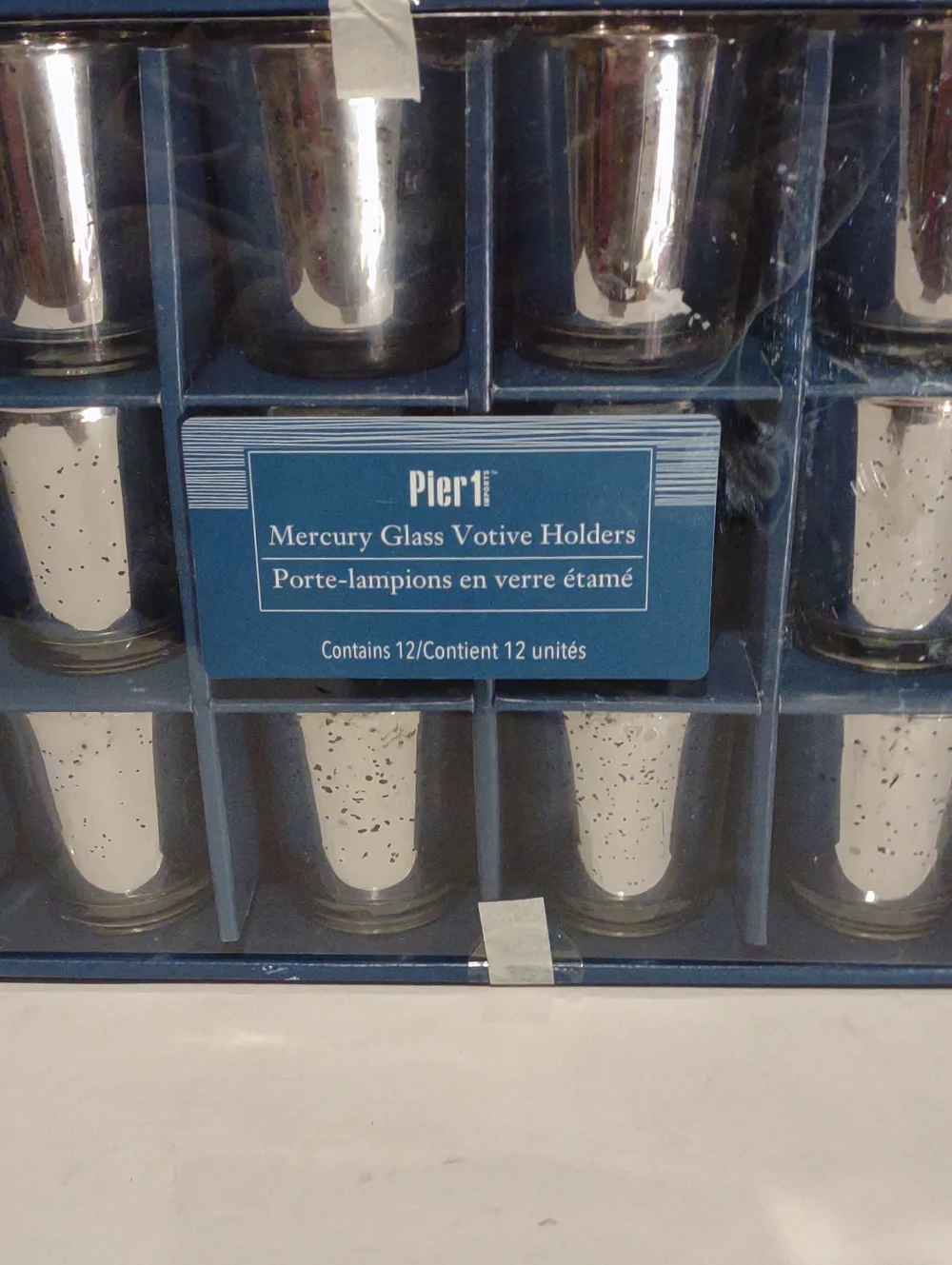 Pier 1 Mercury Glass 12 Votive Holders